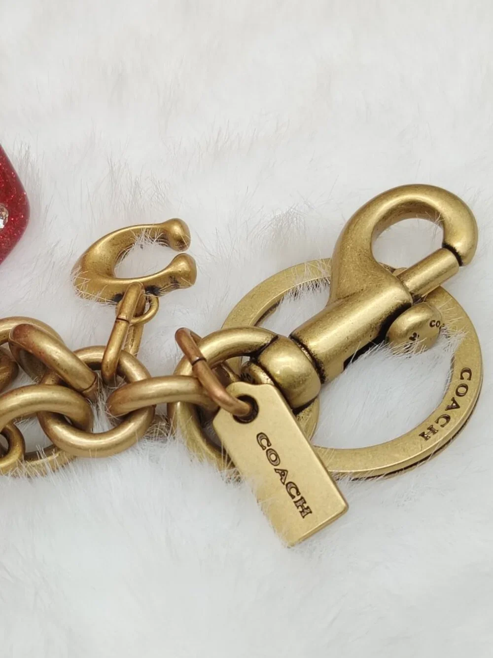 Coach Dice Bag Charm Keychain Coach Bag Accessories